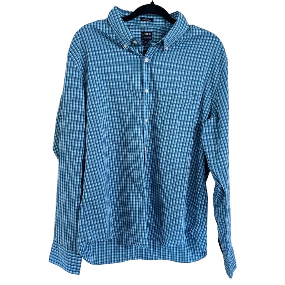 J Crew Performance Slim Untucked Button Down Shirt Men's Size XL New With Tags